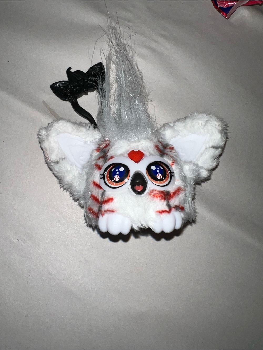 Furby Furblets Stri-Kee Baseball Mini Electronic Plush Keychain 45+ Sounds WORKS